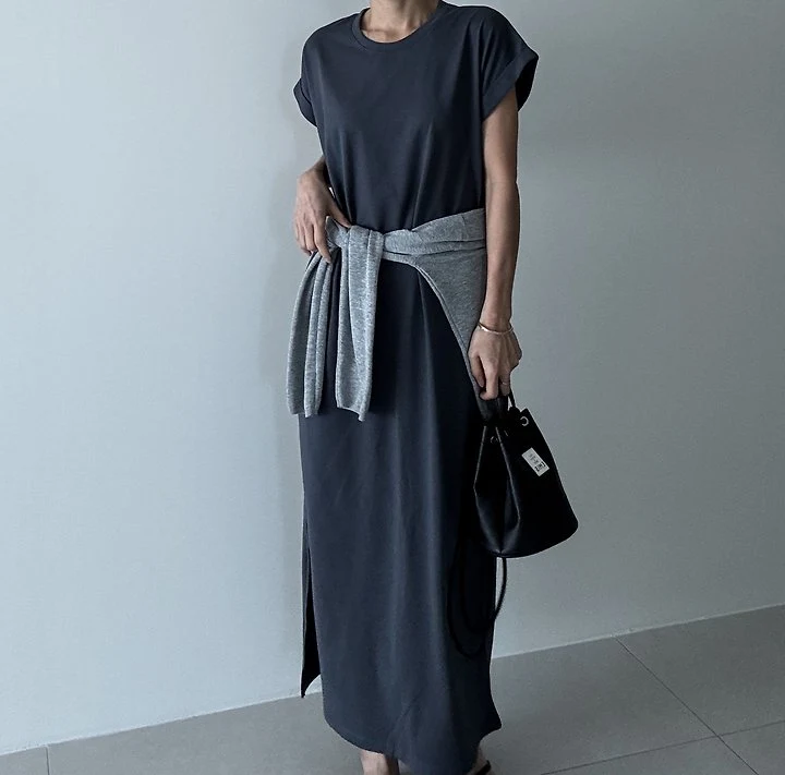 Ripple - Korean Women Fashion - #momslook - Roll-Up Shirt Dress - 6