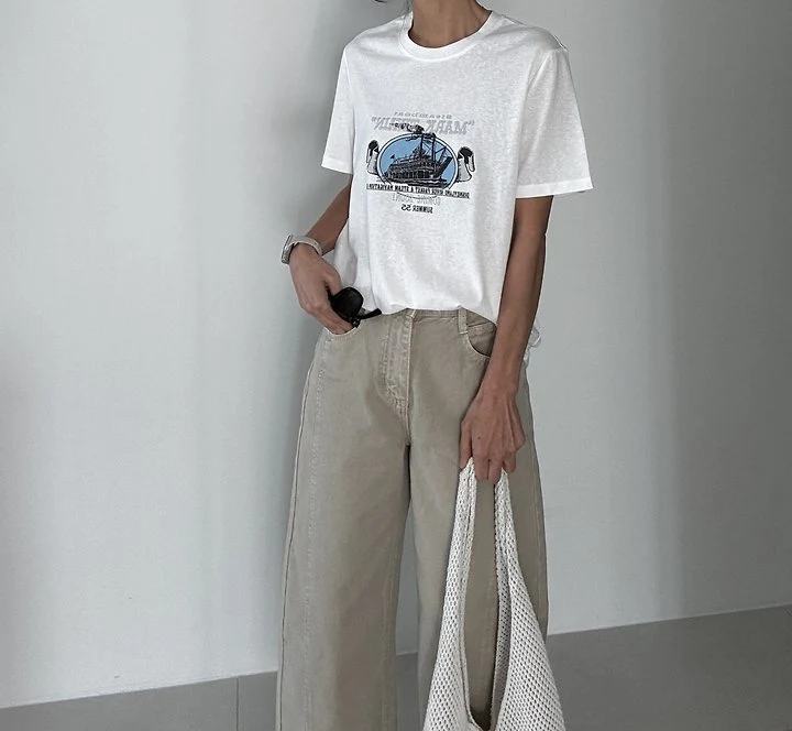 Ripple - Korean Women Fashion - #momslook - Retro Tee - 6