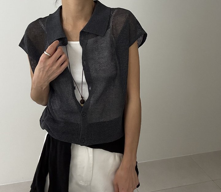 Ripple - Korean Women Fashion - #momslook - Bakey Knit Top