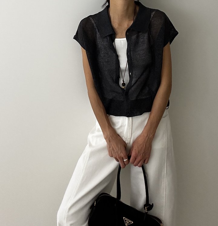 Ripple - Korean Women Fashion - #momslook - Bakey Knit Top - 3