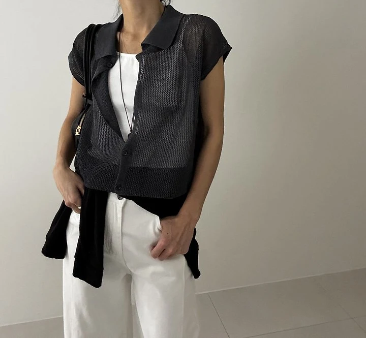 Ripple - Korean Women Fashion - #momslook - Bakey Knit Top - 5