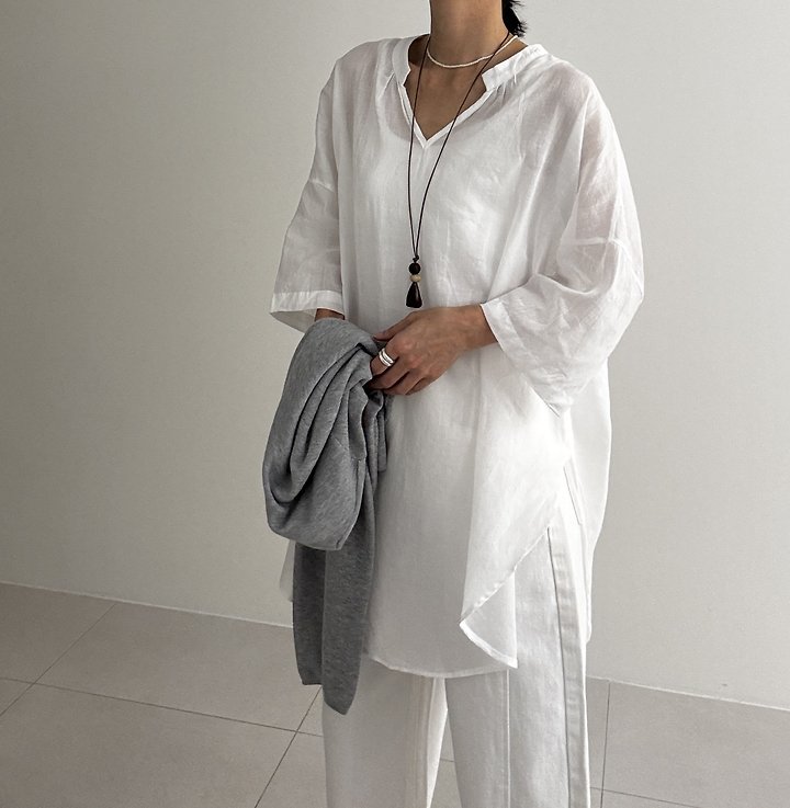 Ripple - Korean Women Fashion - #momslook - Fury Long Blouse - 7