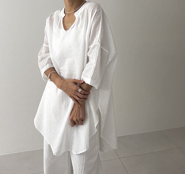 Ripple - Korean Women Fashion - #momslook - Fury Long Blouse - 9