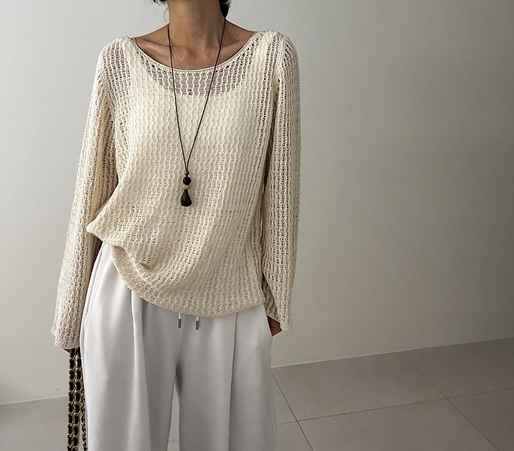 Ripple - Korean Women Fashion - #momslook - Lumer Knit Top - 2