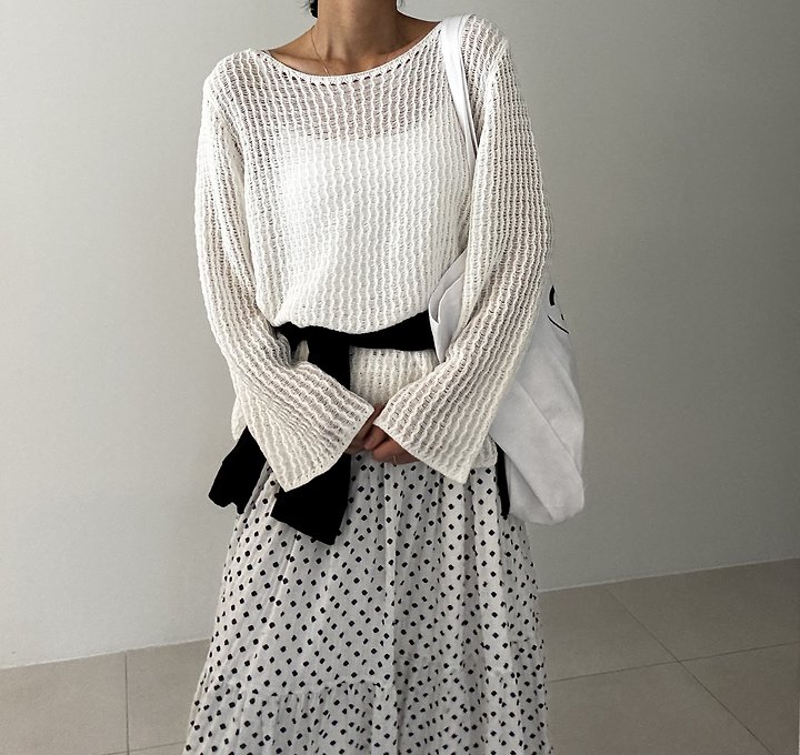 Ripple - Korean Women Fashion - #womensfashion - Lumer Knit Top - 4
