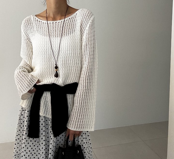 Ripple - Korean Women Fashion - #momslook - Lumer Knit Top - 6