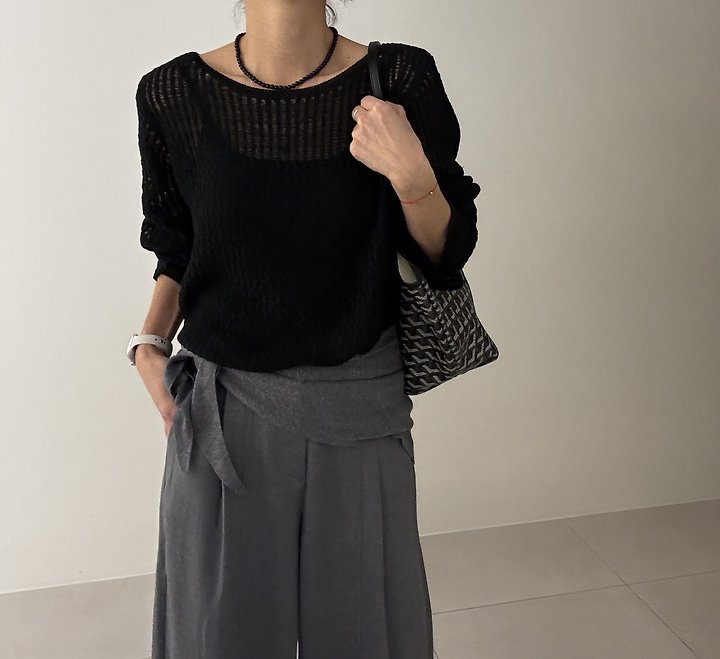 Ripple - Korean Women Fashion - #momslook - Lumer Knit Top - 8