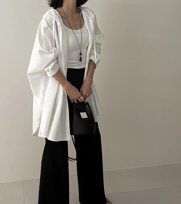 Ripple - Korean Women Fashion - #momslook - Secret Long Shirt - 2
