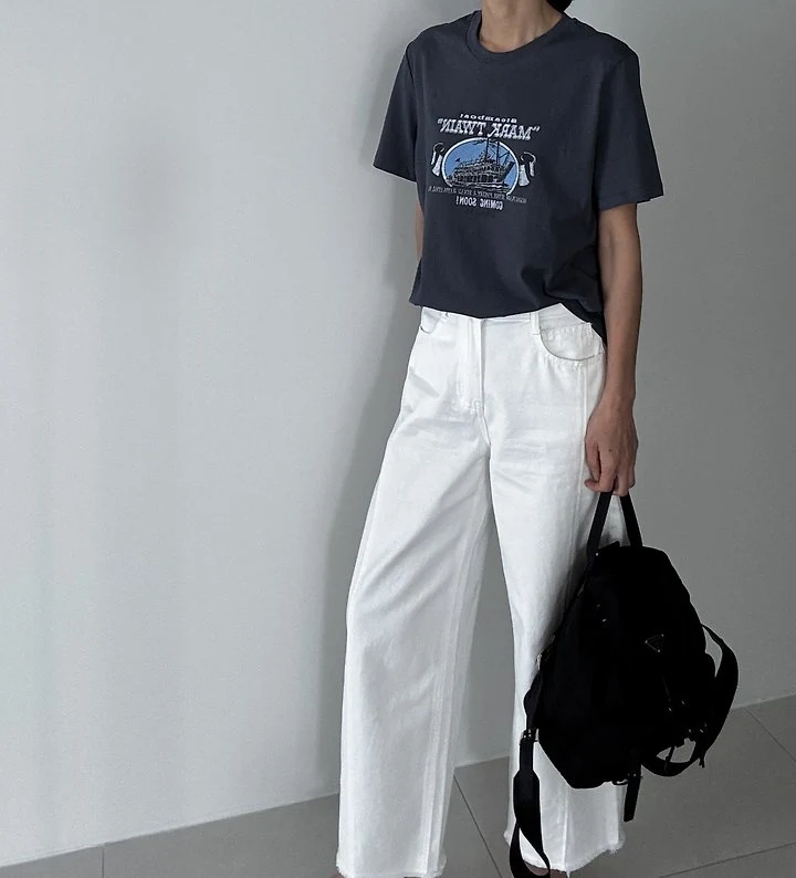 Ripple - Korean Women Fashion - #pursuepretty - Retro Tee - 12