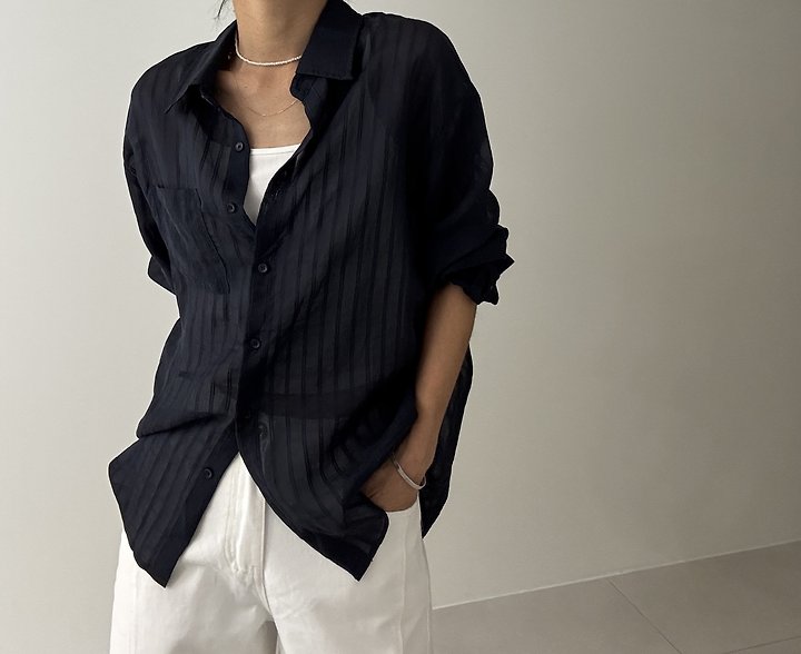 Ripple - Korean Women Fashion - #pursuepretty - Mush Button-Down Shirt - 10
