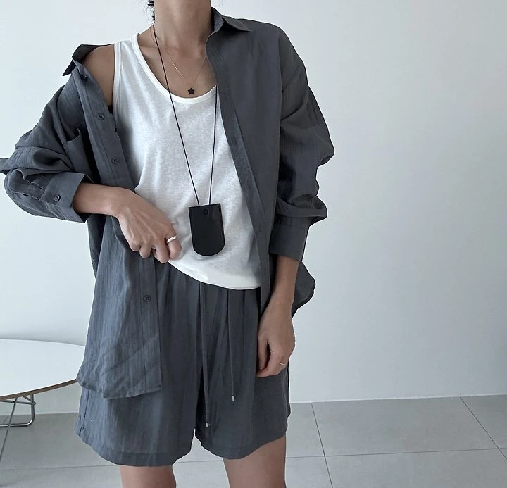 Ripple - Korean Women Fashion - #restrostyle - Scoop Neck Mercerized Sleeveless Top - 6