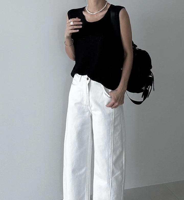 Ripple - Korean Women Fashion - #womensfashion - Blanc Knit Top - 12