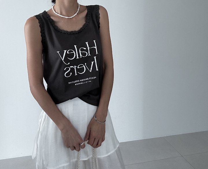 Ripple - Korean Women Fashion - #momslook - Hailey Sleeveless Top - 4