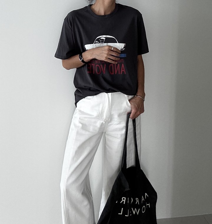 Ripple - Korean Women Fashion - #womensfashion - Ann Boat-Neck Tee - 3