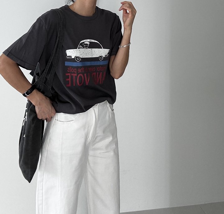 Ripple - Korean Women Fashion - #womensfashion - Ann Boat-Neck Tee - 5