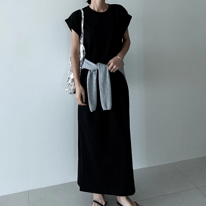 Ripple - Korean Women Fashion - #womensfashion - Roll-Up Shirt Dress - 11