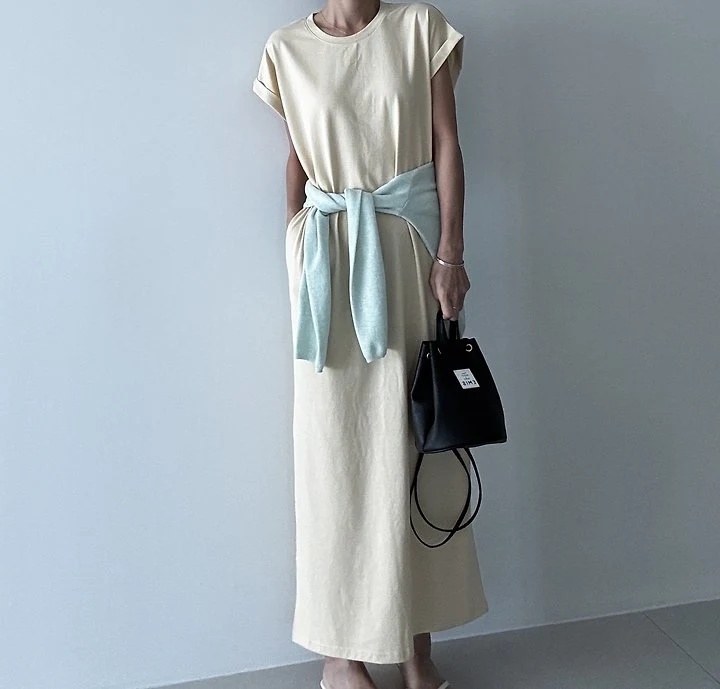 Ripple - Korean Women Fashion - #womensfashion - Roll-Up Shirt Dress - 3
