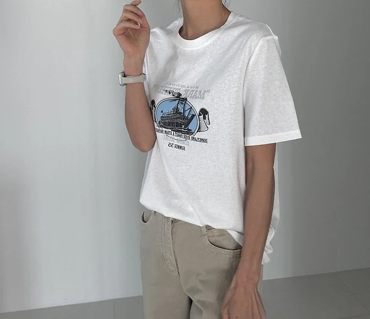 Ripple - Korean Women Fashion - #womensfashion - Retro Tee
