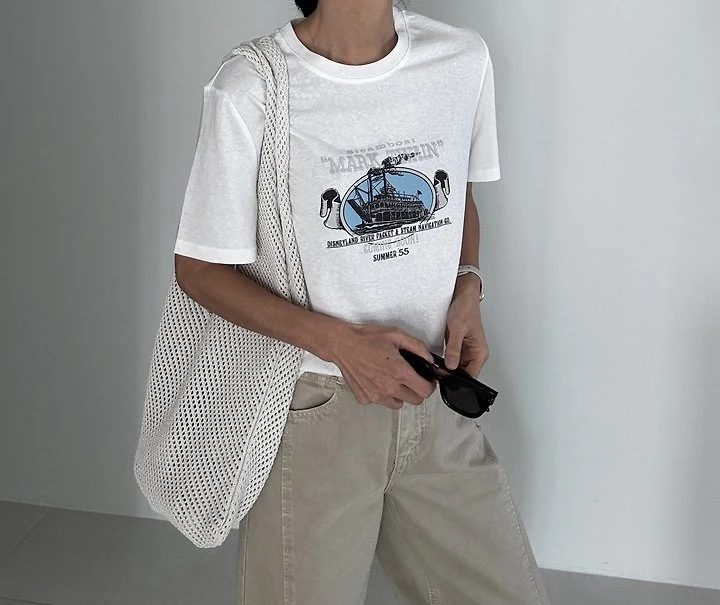 Ripple - Korean Women Fashion - #womensfashion - Retro Tee - 3