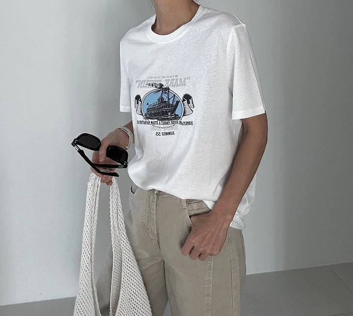 Ripple - Korean Women Fashion - #womensfashion - Retro Tee - 5