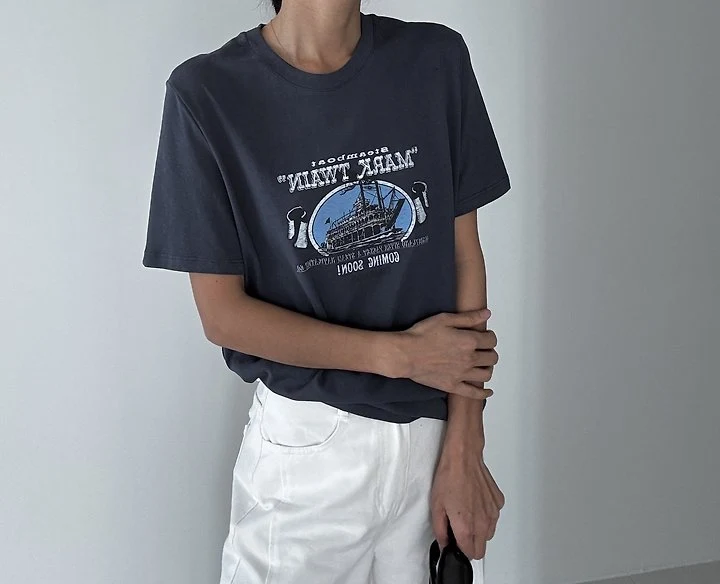 Ripple - Korean Women Fashion - #womensfashion - Retro Tee - 9