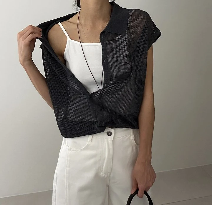 Ripple - Korean Women Fashion - #momslook - Bakey Knit Top - 4