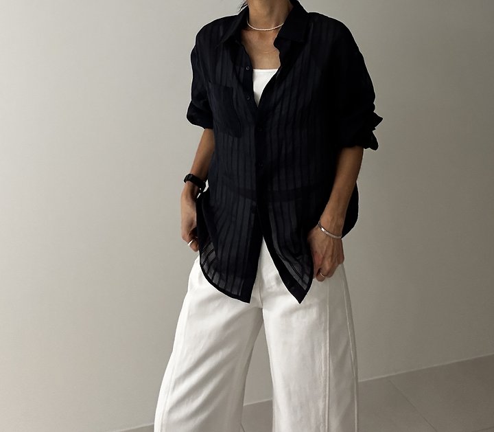 Ripple - Korean Women Fashion - #womensfashion - Mush Button-Down Shirt - 7