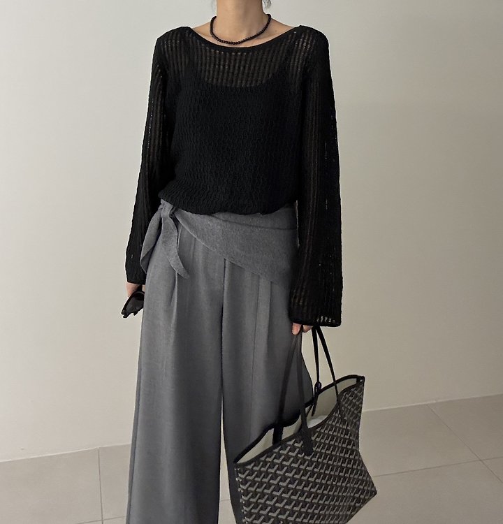 Ripple - Korean Women Fashion - #womensfashion - Lumer Knit Top - 9