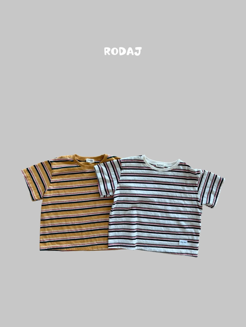 Roda J - Korean Children Fashion - #Kfashion4kids - Color Stripe Tee - 3