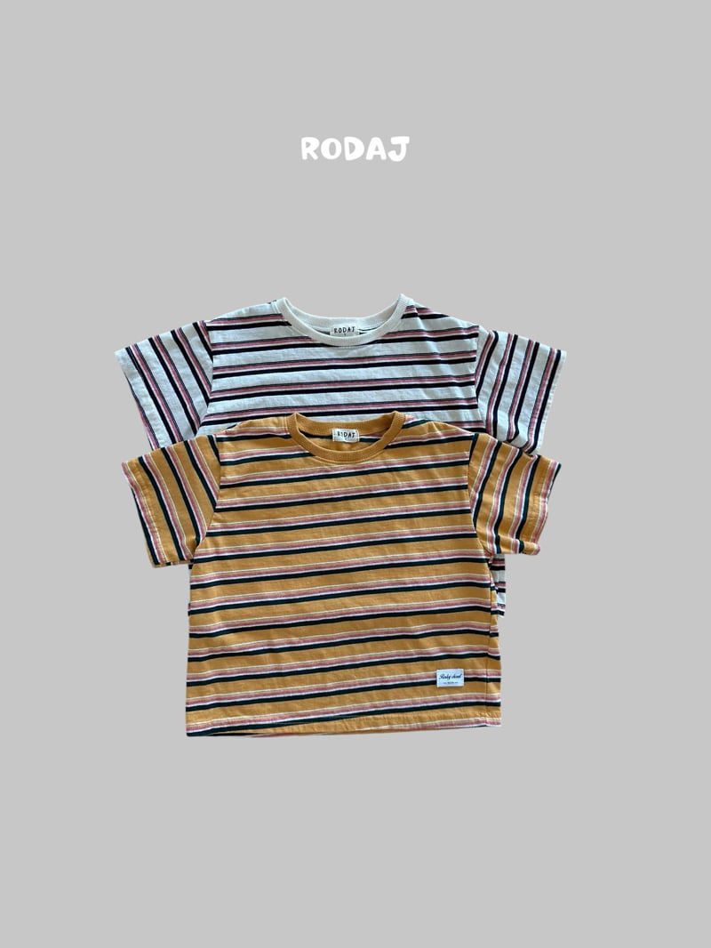Roda J - Korean Children Fashion - #kidsstore - Color Stripe Tee