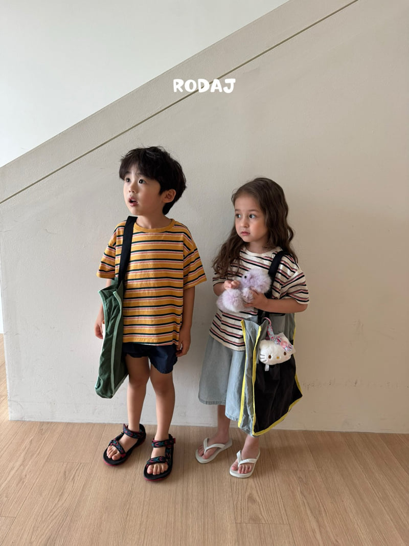Roda J - Korean Children Fashion - #prettylittlegirls - Color Stripe Tee - 7