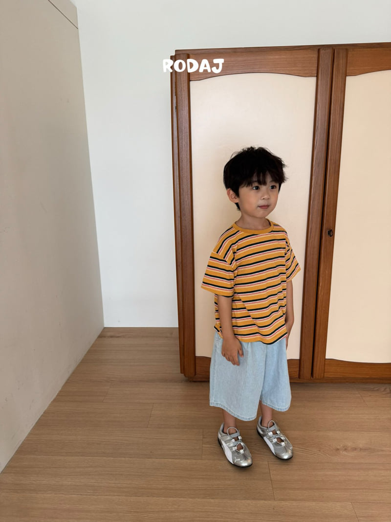 Roda J - Korean Children Fashion - #stylishchildhood - Color Stripe Tee - 10