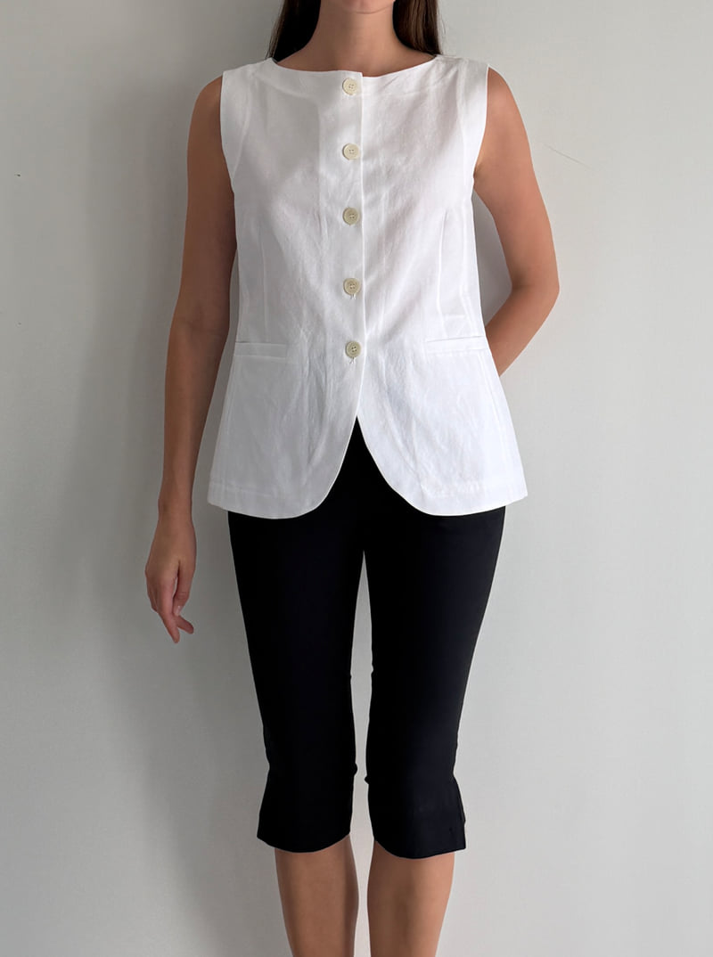 Roomk - Korean Women Fashion - #womensfashion - Boat Neck Vest - 4