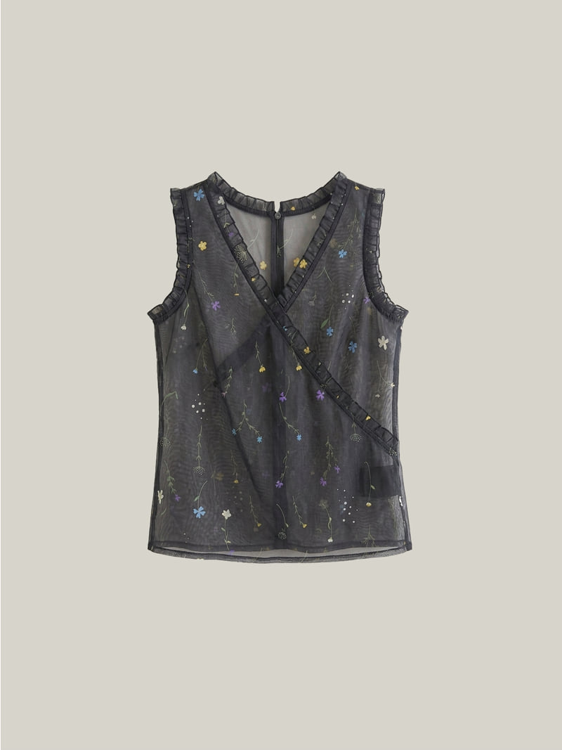 Roomk - Korean Women Fashion - #momslook - Frill Sleeveless