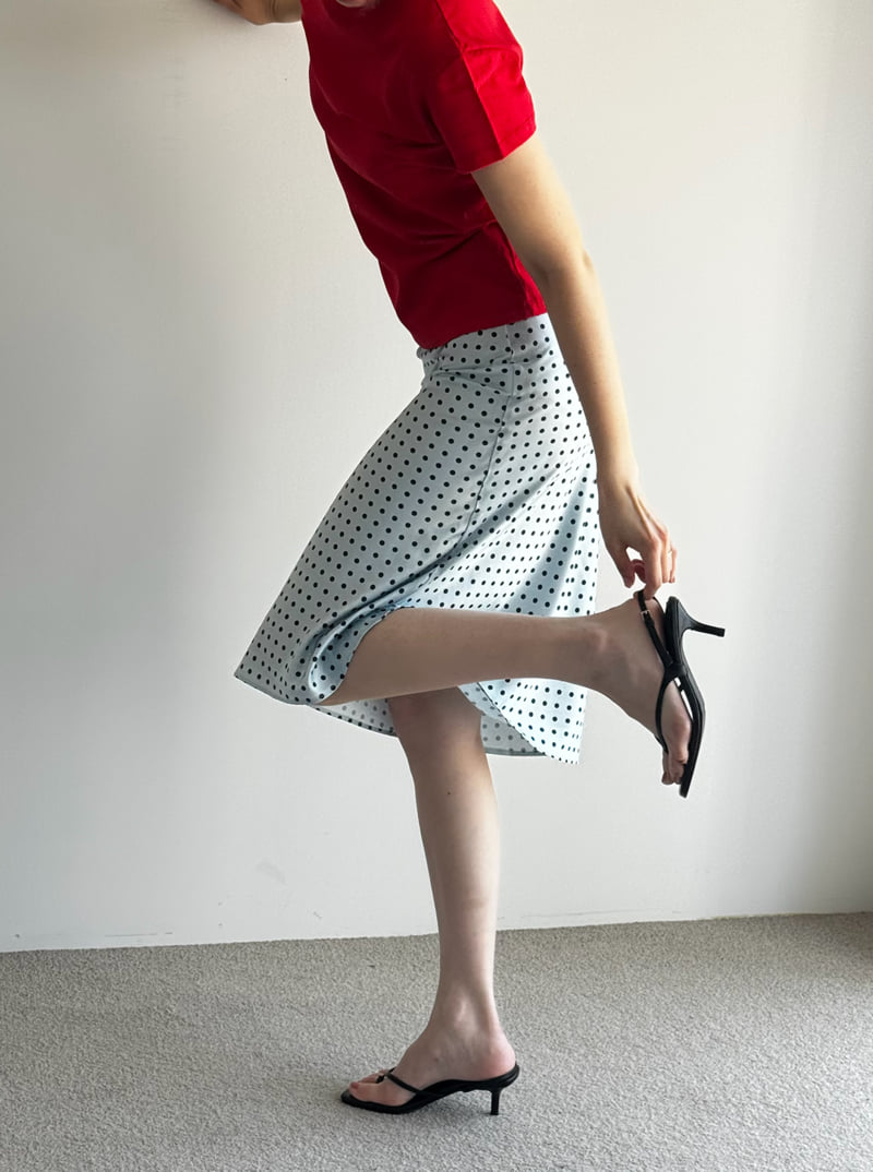 Roomk - Korean Women Fashion - #momslook - Dot Skirt - 2