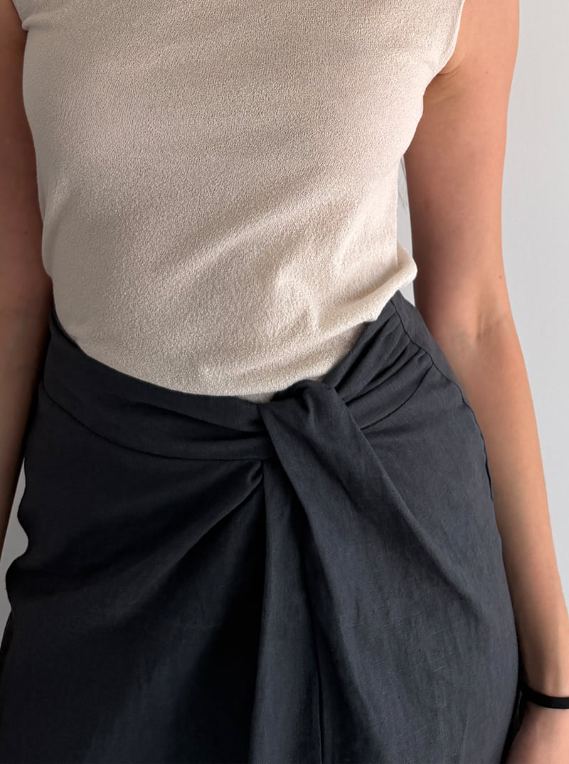 Roomk - Korean Women Fashion - #momslook - Twist Skirt - 5