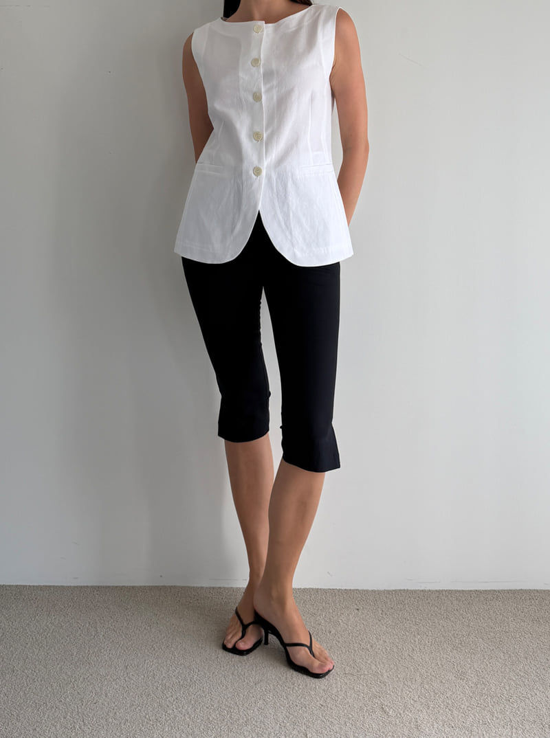 Roomk - Korean Women Fashion - #womensfashion - Boat Neck Vest - 3