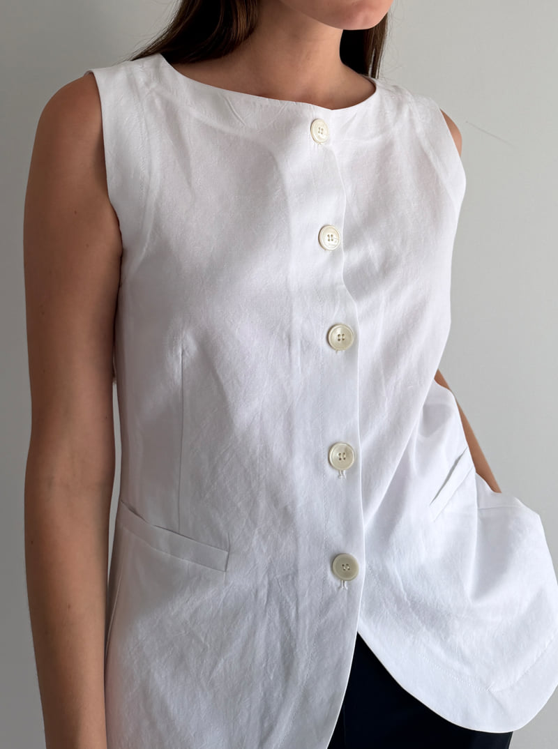 Roomk - Korean Women Fashion - #womensfashion - Boat Neck Vest - 7