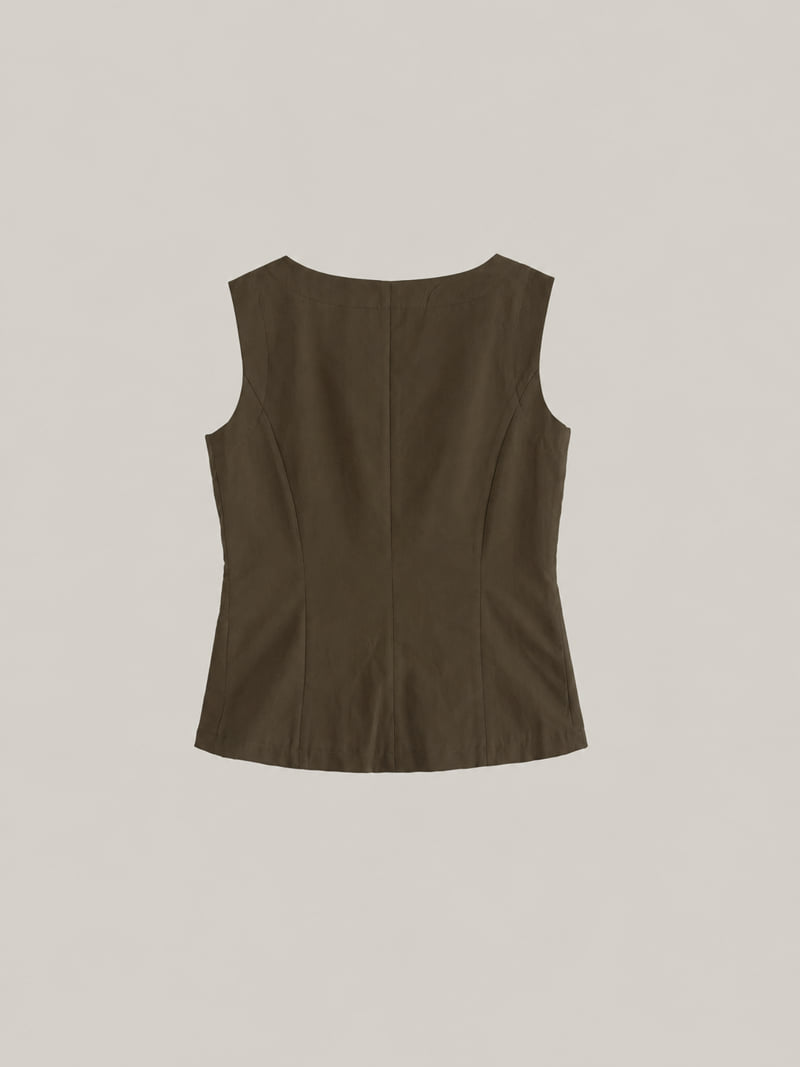 Roomk - Korean Women Fashion - #womensfashion - Boat Neck Vest - 9