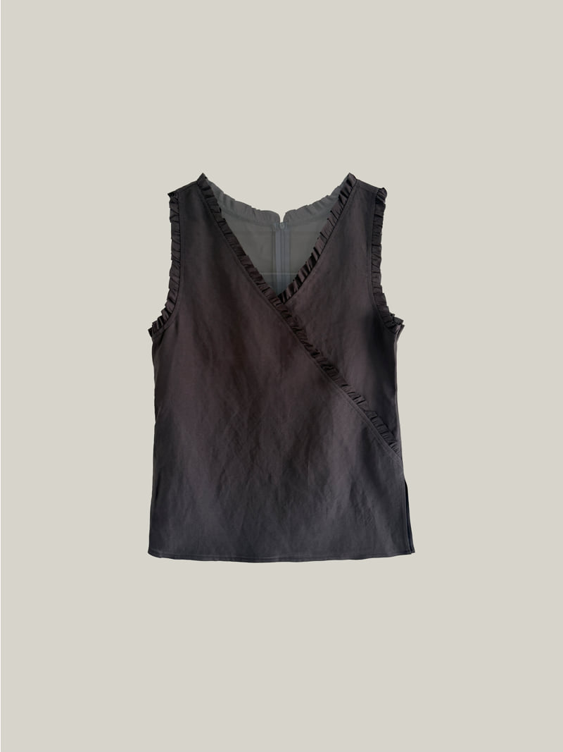 Roomk - Korean Women Fashion - #womensfashion - Frill Sleeveless - 2