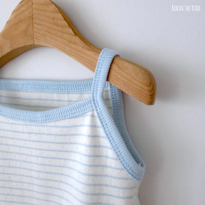 Saerobin - Korean Children Fashion - #prettylittlegirls - Striped Sleeveless Easywear - 4