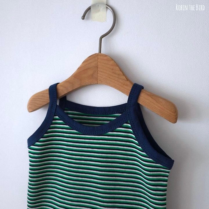 Saerobin - Korean Children Fashion - #childrensboutique - Strap Sleeveless Bloomer Set - 7