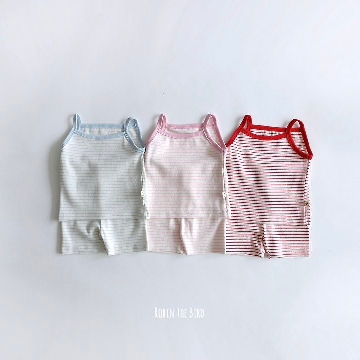 Saerobin - Korean Children Fashion - #kidsstore - Striped Sleeveless Easywear - 11