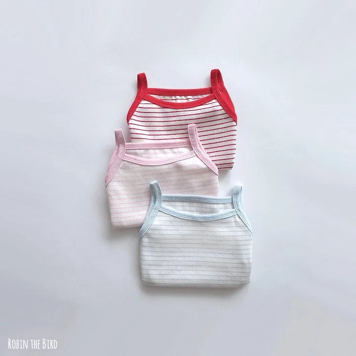 Saerobin - Korean Children Fashion - #magicofchildhood - Striped Sleeveless Easywear