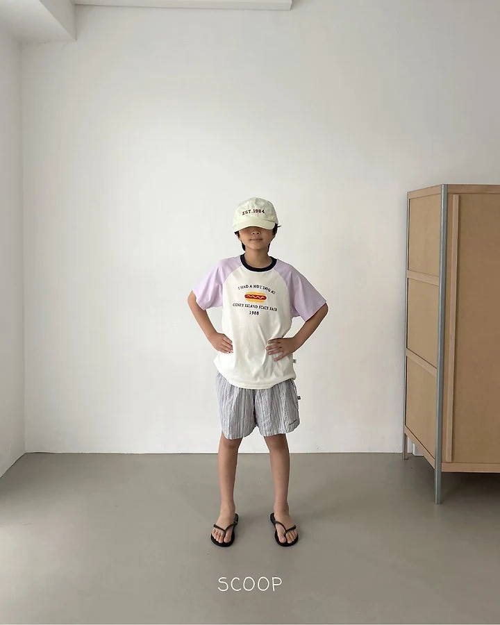 Scoop - Korean Children Fashion - #Kfashion4kids - Hot Dog Raglan Tee - 5