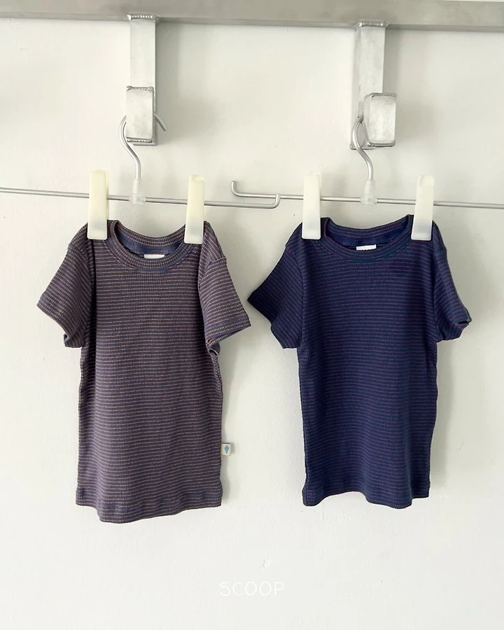 Scoop - Korean Children Fashion - #discoveringself - Summer Two-Tone Tee