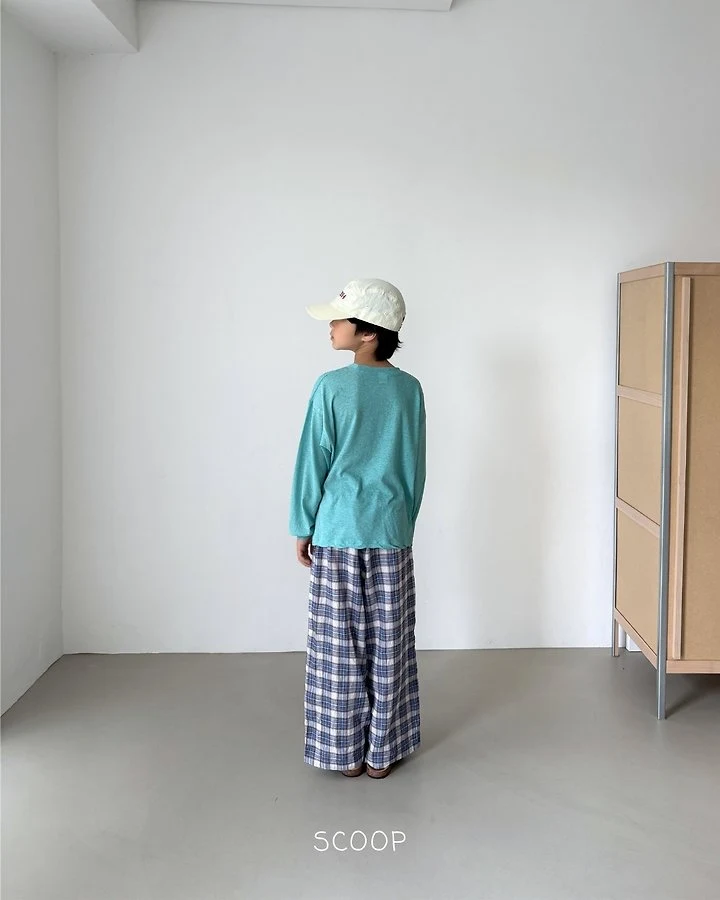 Scoop - Korean Children Fashion - #fashionkids - Capri Check Pants - 5