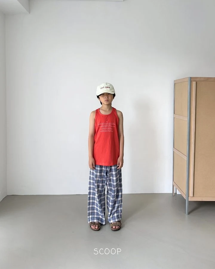 Scoop - Korean Children Fashion - #magicofchildhood - Capri Check Pants - 11