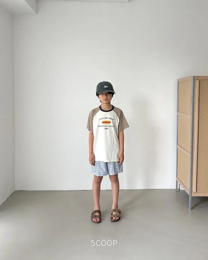Scoop - Korean Children Fashion - #magicofchildhood - Hot Dog Raglan Tee - 7