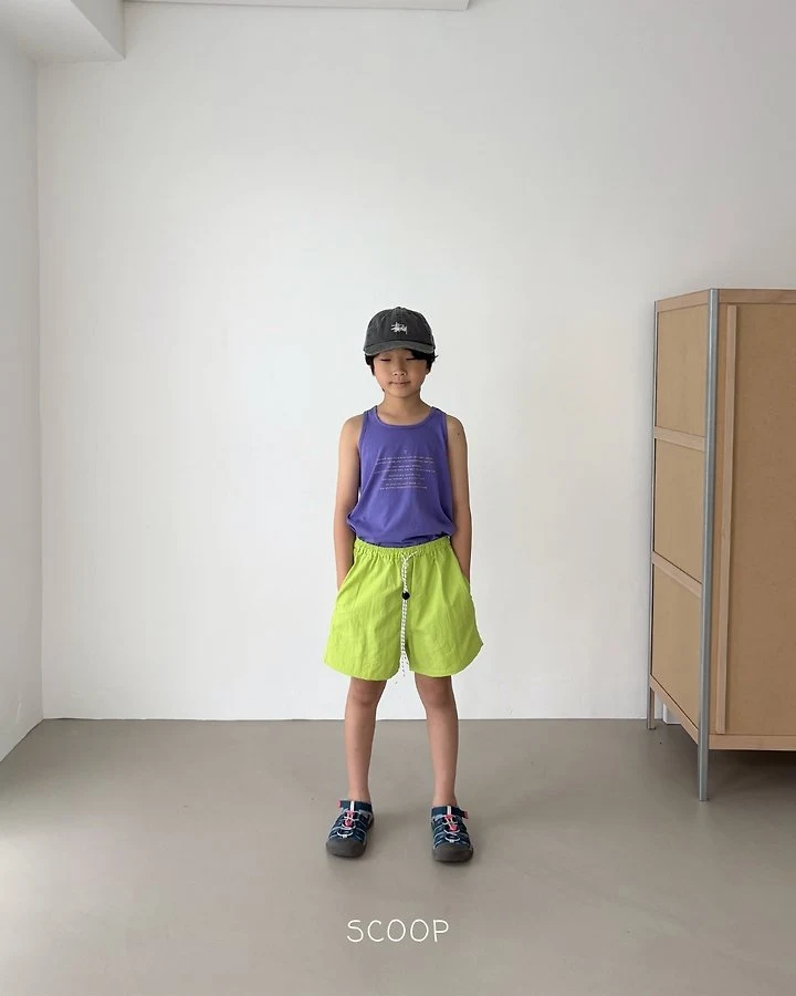 Scoop - Korean Children Fashion - #minifashionista - Lettering Tank Top - 6